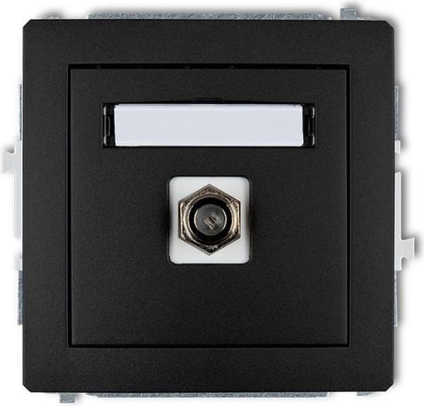 Karlik - 12DGF-1 - Enkel svart mat satellitantennkontakt