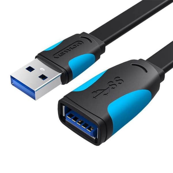 Ventilation - VAS-A13-B150 - USB 3.0 hane till hona förlängningskabel svart 1,5 m