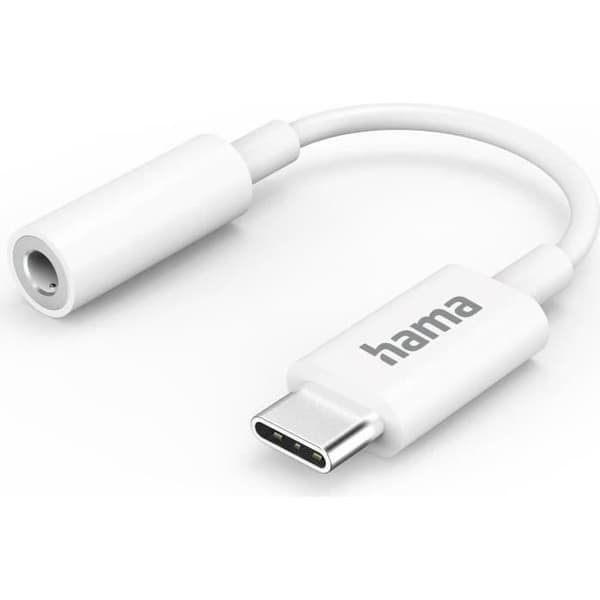 Hama Aux-Adapter USB-C - 3,5 mm-Klinke-Buchse, Weiß () - 00139540