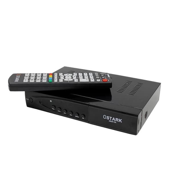 OSTARK AS2X CA Satellitmottagare, DVB-S2/S2X Stöd, 1080P Upplösning,EU-kontakt
