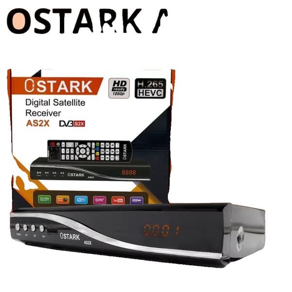 AS2X Satellitmodtager, 1080P Høj Opløsning, USB Wifi Inkluderet,EU stik
