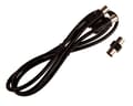 Miniatyrbild 2 av 4: Cdl mikro-TV-antennkabel med hane-hane guldplåtskontakter och honadapter - Svart - 0,5 M