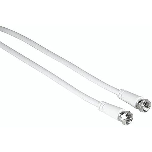 Antennkabel - HAMA - F-kontakt - 3m - Koaxial - Dubbel skärmad