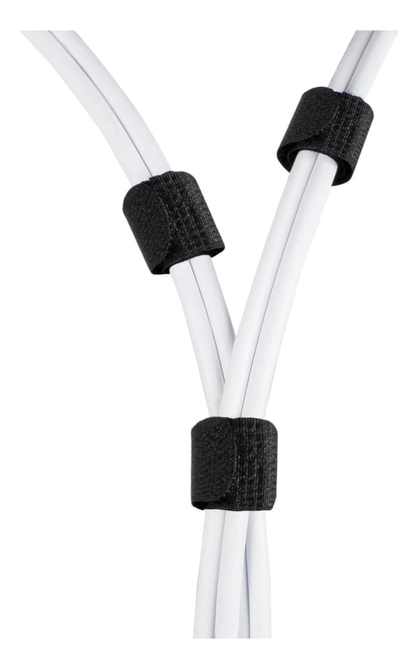 Hook and loop fastener cable ties, width 9mm, 10m, black
