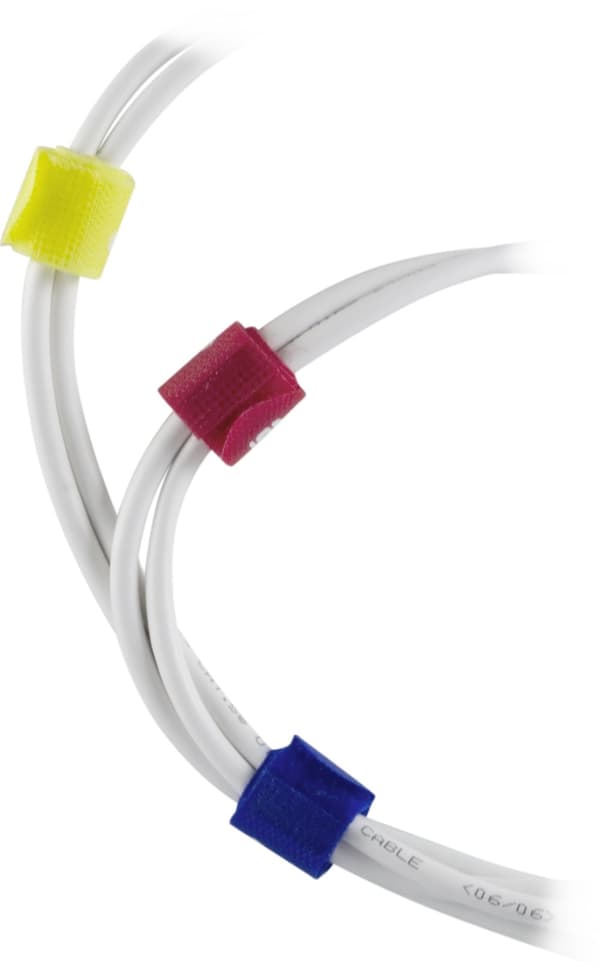 Cable sorting kit, Velcro straps in different colors 10-pack