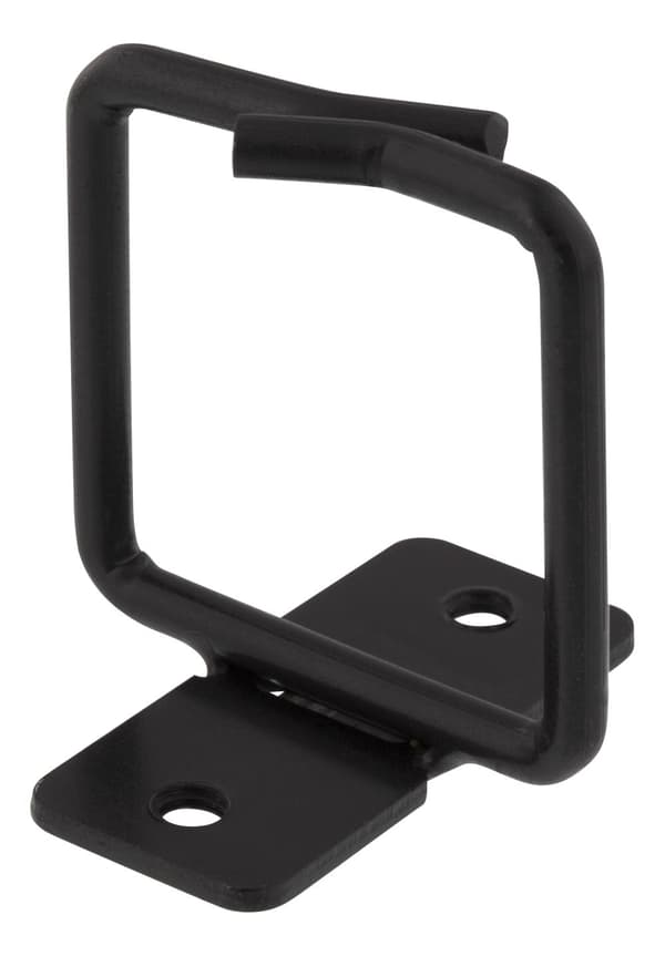 Cable hook for vertical 19" mounting, 43x43mm, metal, black