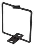 Miniatyrbilde 4 av 4: Cable hook for vertical 19" mounting, 80x80mm, metal, black