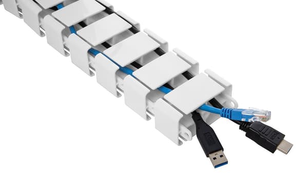Office, Spine Cable Organizer & Hider, white