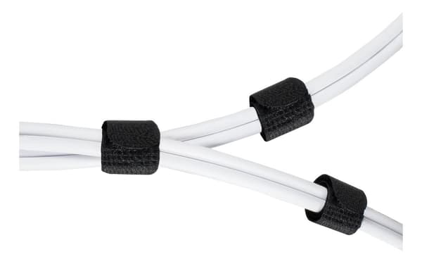 Hook and loop fastener cable ties 20mm width 18cm 10pack