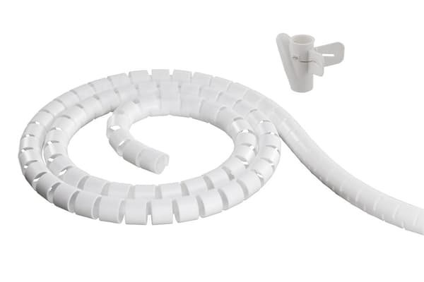 Nylon wire tube, 25mm diameter tool included, 2.5m, white