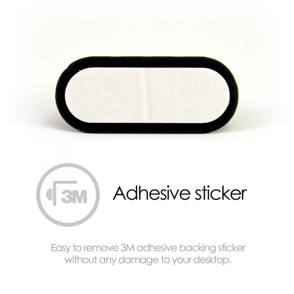 DESIRE2 Kabelklips Tidy 10pack Svart 4x1 kabel, 2x2 kabler, 2x3 kabler, 2x4 kabler