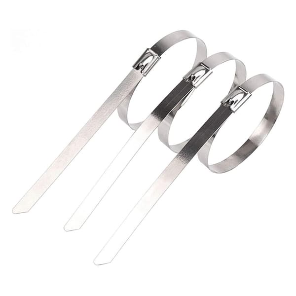 100x Buntband, Rostfritt Stål - 15 cm