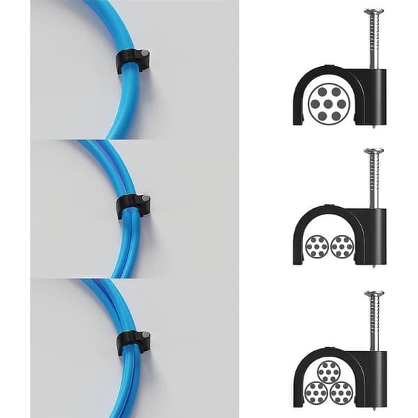 20stk Sikre dine kabler med vores premium kabelclips 10-14mm