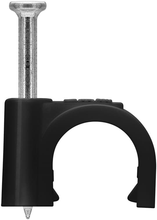 Kabelclips 9 mm, sort