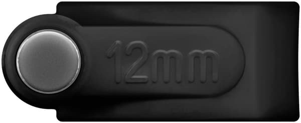 Kabelclips 12 mm, sort