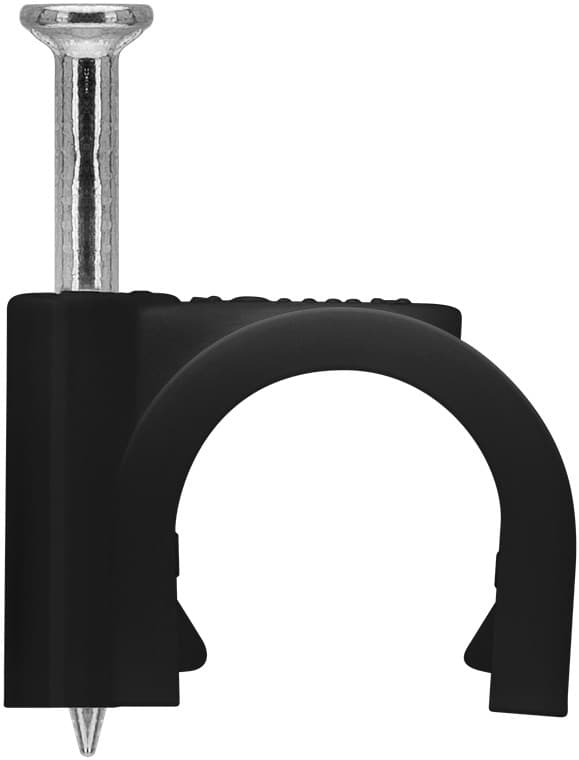 Kabelclips 10 mm, sort