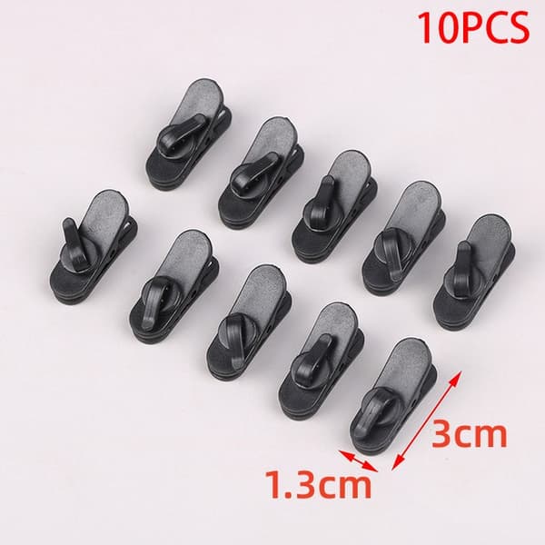 Øretelefon wire clips - fastgør øretelefonen på din skjorte 10-pack