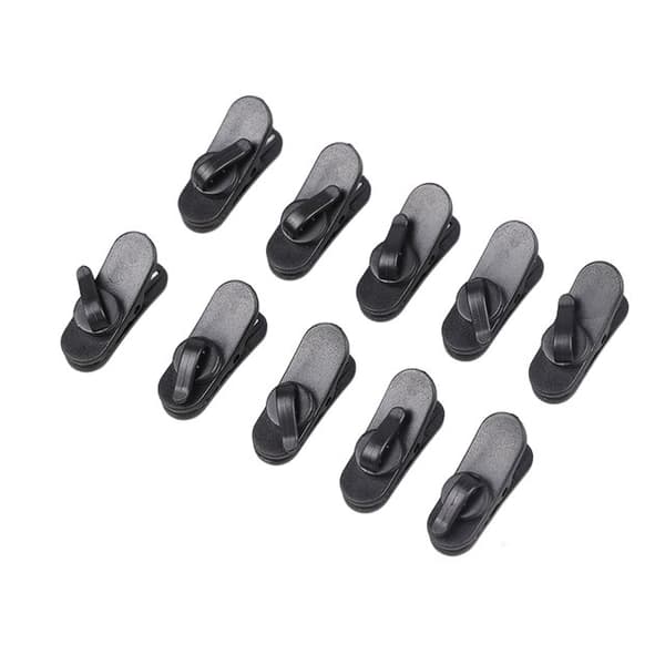 Øretelefon wire clips - fastgør øretelefonen på din skjorte 10-pack