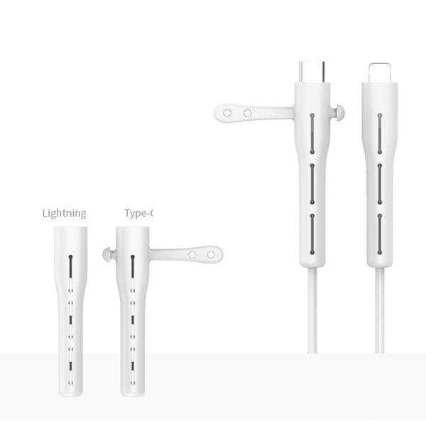 INF Opladerkabelbeskytter, ledningsbeskytter Spiral kompatibel med iPhone 18W/20W