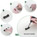 Miniatyrbild 4 av 4: 70 st självhäftande kabelklämmor Kabel Prydlig självklibbig fixering för TV/laddare/bil/PC/kontor/hem, svart