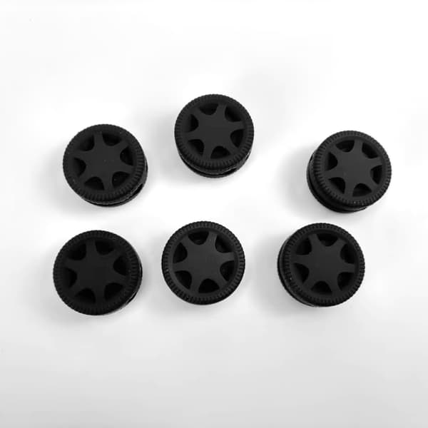INF Silikonekabelorganisator med selvklæbende bagside (6-pack)