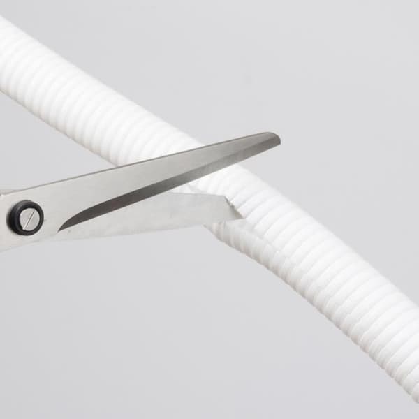Elkabelskydd - D-Line - CTT1.1W - 1,1 m Längd - 32 mm Diameter - Vit