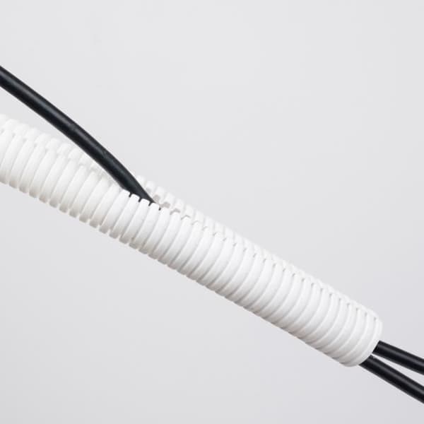 Elkabelskydd - D-Line - CTT1.1W - 1,1 m Längd - 32 mm Diameter - Vit
