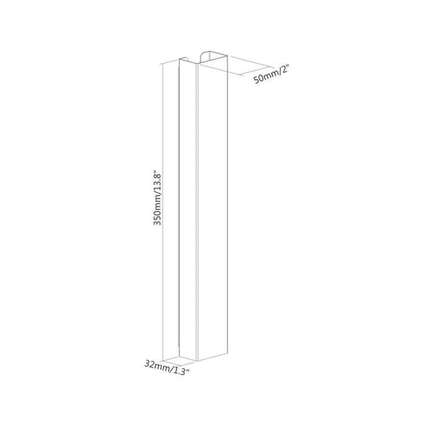 Puremounts - PM-DESK-MCM-10 - (R) Kabelgenomföringar för skrivbord, magnetisk montering, svart
