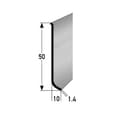 Miniatyrbild 1 av 3: PROVISTON Alu Sockel 10 x 50 x 2500 mm Vattentålig Silver Ej Genomborrad
