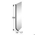 Miniatyrbild 1 av 4: PROVISTON Alu Plint 10 x 100 x 2500 mm Vattentålig Silver Skruvbar