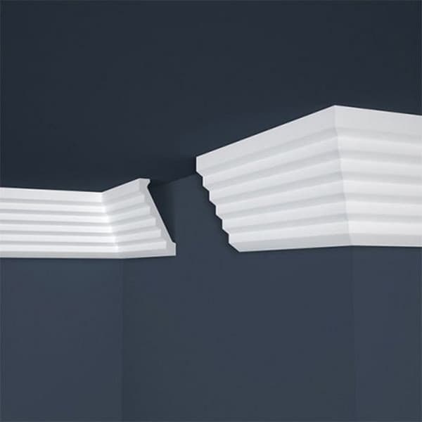 PROVISTON Moulding "No. 37" tak Polystyren 70 x 136 x 2000 mm Vit Taklist