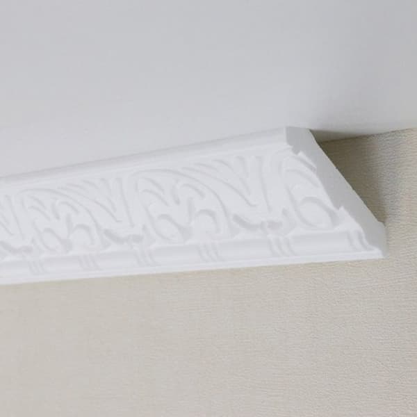 PROVISTON Taklist Polystyren 53 x 54 x 2000 mm Vit Listen