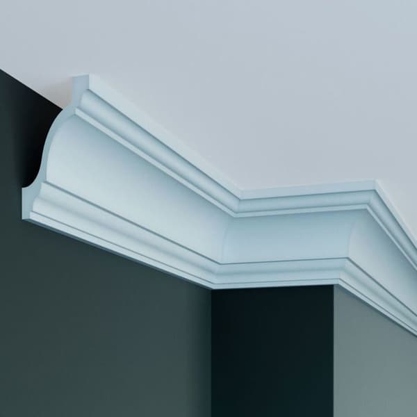 PROVISTON Taklist 83 x 83 x 2000 mm Polyuretan Vit Högkvalitativ Stucklist Robust Hållbar Stötsäker 2 meter...