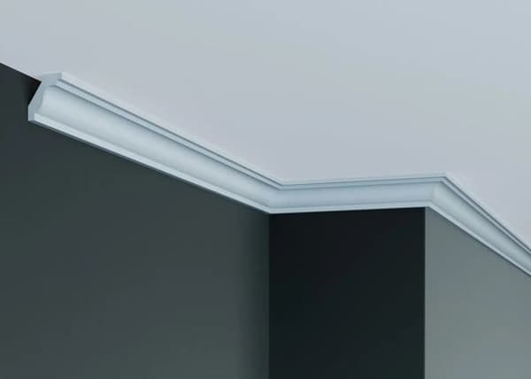 PROVISTON Taklist 32 x 32 x 2000 mm Polyuretan Vit Hög kvalitet Stuckatur Robust Hållbar Stötbeständig 2 meter...