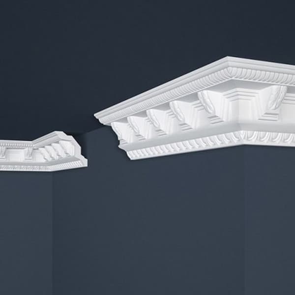 PROVISTON Taklist Polystyren 70 x 71 x 2000 mm Vit Corniche
