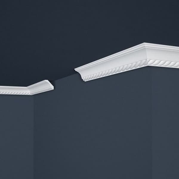 PROVISTON Moulure "No. 1" tak Polystyrén 32 x 32 x 2000 mm Vit Corniche