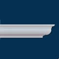 Miniatyrbild 3 av 5: PROVISTON Moulding i polystyren 61 x 59 x 2000 mm Vit Taklist