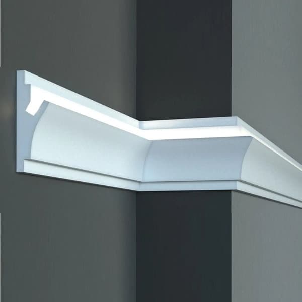 PROVISTON Moulding LED150 x 55 x 1150 mm XPS Vit Taklist Resistent 1.15 m