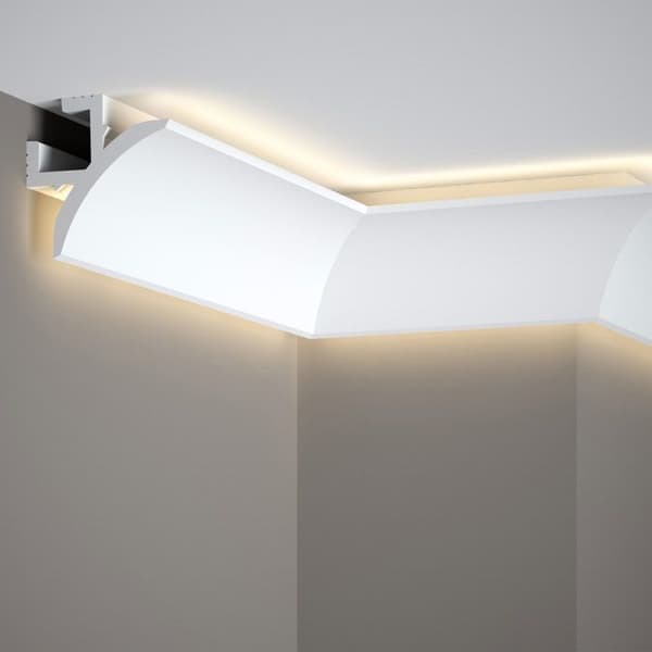 PROVISTON Ljuslist 86 x 86 x 2000 mm Indirekt belysning Vit