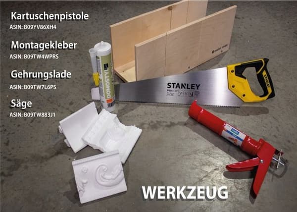 PROVISTON Taklist Polystyren 22 x 25 x 2000 mm Vit Listverk
