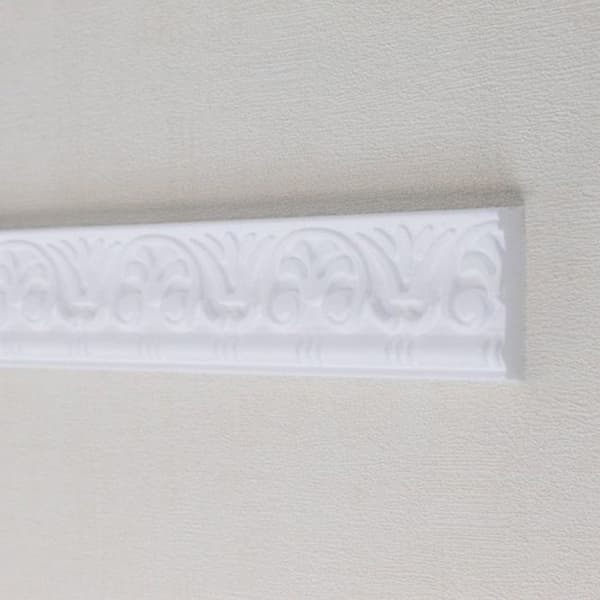 PROVISTON Cimaise Polystyren 9 x 46 x 2000 mm Vit 2 m