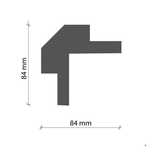 PROVISTON LED-list 84 x 84 x 1150 mm XPS Stötresistent 1,15 m