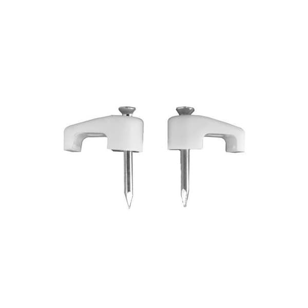 Agrafer Serre-Kabel - GENERISK - Platt Rör 2x2,5 - 100 enheter - N° 2 - Vit