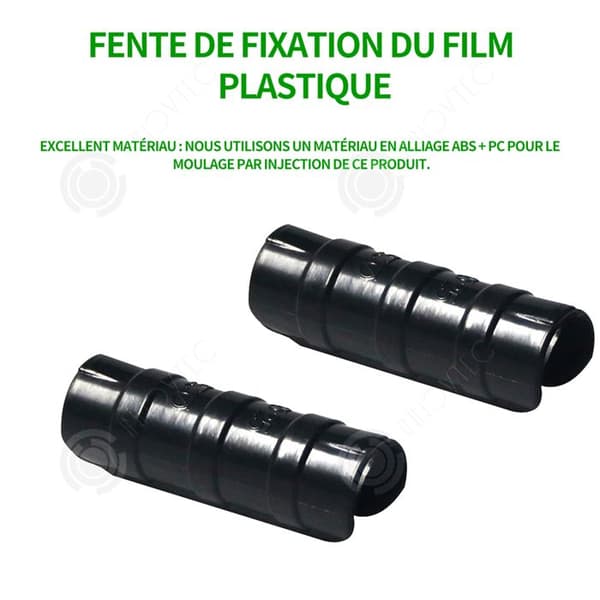 INN Växthusfilmsklämmor 50 st 25mm Växthuslamineringsspännen Klämsats för Agra-membran presenning rörram