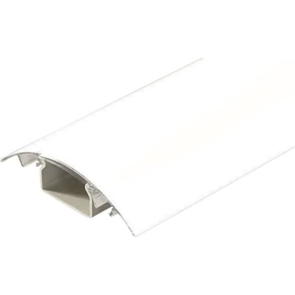 Kabelskydd (L x B x H) 1000 x 80 x 20 mm matt vit Innehåll: 1 st.