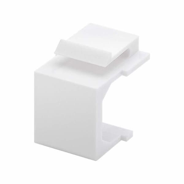 Goobay 79816 Keystone-överdrag, vit, 16,8 mm bredd, 4-pack