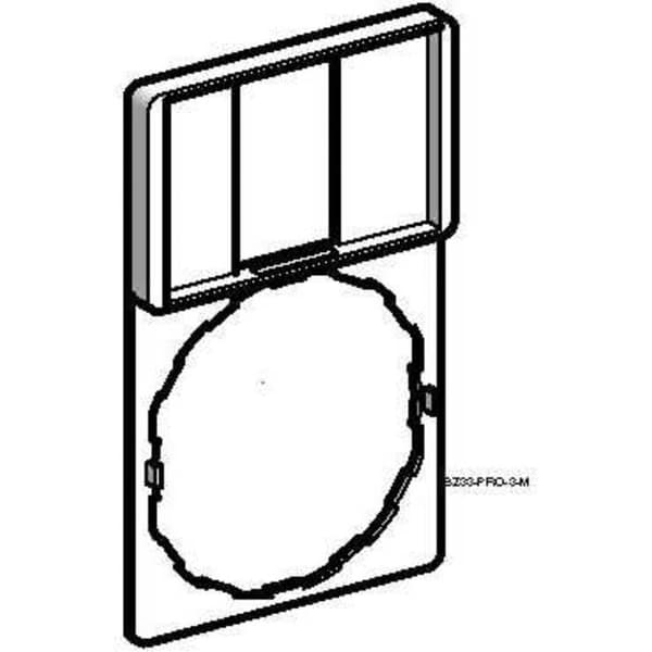 Schneider Electric ZBZ33 etiketthållare - Vit - 50 mm - Inredning - Plast - Clip-on