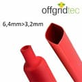Miniatyrbild 2 av 3: Offgridtec - 000576 - Termoschrumpfschlauch Röd 6,4 mm x 3,2 mm 5 m
