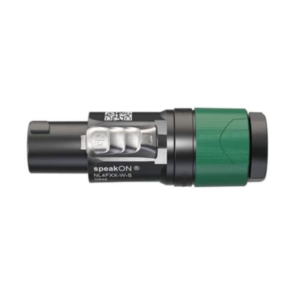 Kabelanslutning speakON 4-polig - Neutrik - Skruvanslutning - Kabelklämma - Kablar 6-12 mm