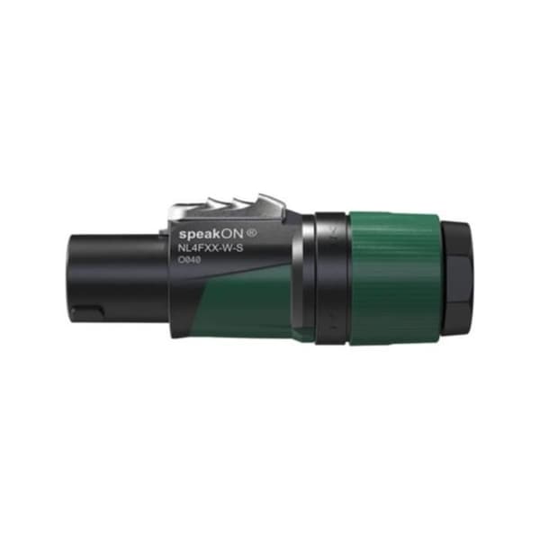 Kabelanslutning speakON 4-polig - Neutrik - Skruvanslutning - Kabelklämma - Kablar 6-12 mm